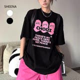 オーバーサイズグラフィックロゴプリントTシャツ | SHEENA  | 詳細画像1 