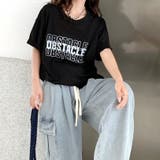 OBSTACLEロゴプリントルーズTシャツ | SHEENA | 詳細画像6