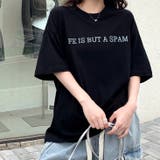 バックフラワーロゴプリントオーバーサイズTシャツ | SHEENA | 詳細画像14