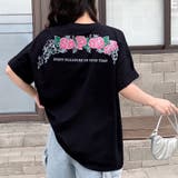 バックフラワーロゴプリントオーバーサイズTシャツ | SHEENA | 詳細画像16