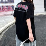 バックフラワーロゴプリントオーバーサイズTシャツ | SHEENA | 詳細画像17
