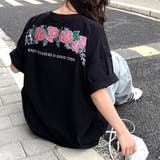 バックフラワーロゴプリントオーバーサイズTシャツ | SHEENA | 詳細画像18