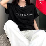 バックフラワーロゴプリントオーバーサイズTシャツ | SHEENA | 詳細画像23