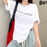 バックフラワーロゴプリントオーバーサイズTシャツ | SHEENA | 詳細画像4