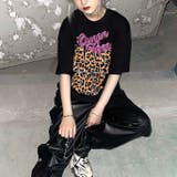 レオパードロゴプリントオーバーサイズTシャツ | SHEENA | 詳細画像12