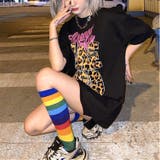 レオパードロゴプリントオーバーサイズTシャツ | SHEENA | 詳細画像14
