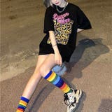 レオパードロゴプリントオーバーサイズTシャツ | SHEENA | 詳細画像15