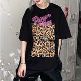 レオパードロゴプリントオーバーサイズTシャツ | SHEENA | 詳細画像9