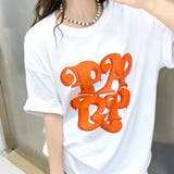 ホワイト | BIGロゴプリントオーバーサイズTシャツ | SHEENA