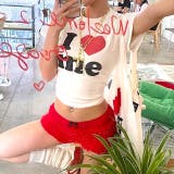 I love meロゴプリントコンパクトTシャツ | SHEENA | 詳細画像14