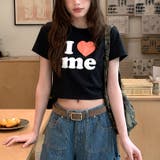 I love meロゴプリントコンパクトTシャツ | SHEENA | 詳細画像28