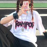 ホワイト | グラフィックロゴプリントルーズTシャツ | SHEENA