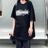 グラフィックロゴプリントオーバーサイズTシャツ | SHEENA  | 詳細画像12 