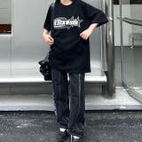 グラフィックロゴプリントオーバーサイズTシャツ | SHEENA  | 詳細画像15 