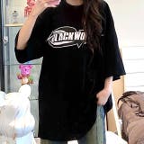 グラフィックロゴプリントオーバーサイズTシャツ | SHEENA  | 詳細画像19 