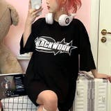グラフィックロゴプリントオーバーサイズTシャツ | SHEENA  | 詳細画像3 