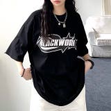 グラフィックロゴプリントオーバーサイズTシャツ | SHEENA  | 詳細画像9 