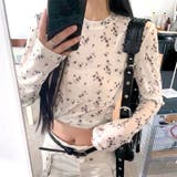 小花柄ストレッチシアートップス | SHEENA | 詳細画像11