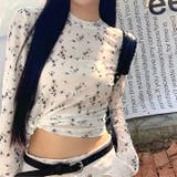 小花柄ストレッチシアートップス | SHEENA | 詳細画像12