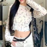 小花柄ストレッチシアートップス | SHEENA | 詳細画像2