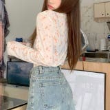 小花柄ストレッチシアートップス | SHEENA | 詳細画像23