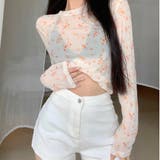 小花柄ストレッチシアートップス | SHEENA | 詳細画像24