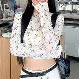 小花柄ストレッチシアートップス | SHEENA | 詳細画像3