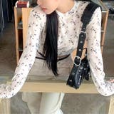小花柄ストレッチシアートップス | SHEENA | 詳細画像9