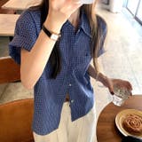ワンポイント刺繍チェック柄半袖シャツ | SHEENA  | 詳細画像11 
