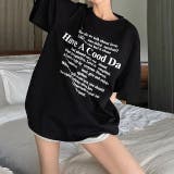 レタリングロゴプリントオーバーサイズTシャツ | SHEENA | 詳細画像13