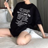 レタリングロゴプリントオーバーサイズTシャツ | SHEENA | 詳細画像15