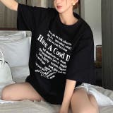 レタリングロゴプリントオーバーサイズTシャツ | SHEENA | 詳細画像16