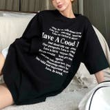 レタリングロゴプリントオーバーサイズTシャツ | SHEENA | 詳細画像19