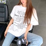 レタリングロゴプリントオーバーサイズTシャツ | SHEENA | 詳細画像3