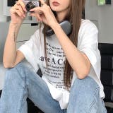 レタリングロゴプリントオーバーサイズTシャツ | SHEENA | 詳細画像5
