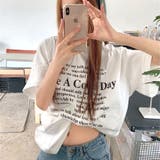 レタリングロゴプリントオーバーサイズTシャツ | SHEENA | 詳細画像6