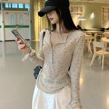 ドットプリントヘンリーネックロンT/長袖Tシャツ | SHEENA | 詳細画像10