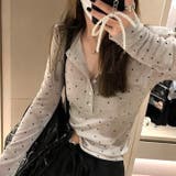 ドットプリントヘンリーネックロンT/長袖Tシャツ | SHEENA | 詳細画像13