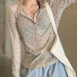 ドットプリントヘンリーネックロンT/長袖Tシャツ | SHEENA | 詳細画像17