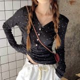 ドットプリントヘンリーネックロンT/長袖Tシャツ | SHEENA | 詳細画像19