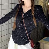 ドットプリントヘンリーネックロンT/長袖Tシャツ | SHEENA | 詳細画像20
