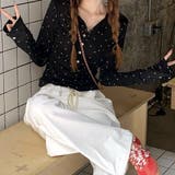 ドットプリントヘンリーネックロンT/長袖Tシャツ | SHEENA | 詳細画像22
