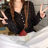 ドットプリントヘンリーネックロンT/長袖Tシャツ | SHEENA | 詳細画像23