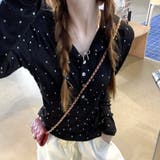 ドットプリントヘンリーネックロンT/長袖Tシャツ | SHEENA | 詳細画像26