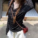 ドットプリントヘンリーネックロンT/長袖Tシャツ | SHEENA | 詳細画像28