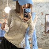ドットプリントヘンリーネックロンT/長袖Tシャツ | SHEENA | 詳細画像6
