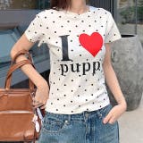 I love puppyロゴドットプリントTシャツ | SHEENA | 詳細画像11