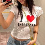 I love puppyロゴドットプリントTシャツ | SHEENA | 詳細画像3