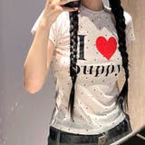I love puppyロゴドットプリントTシャツ | SHEENA | 詳細画像7