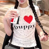 I love puppyロゴドットプリントTシャツ | SHEENA | 詳細画像9